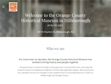 Tablet Screenshot of orangenchistory.org